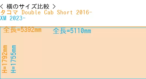 #タコマ Double Cab Short 2016- + XM 2023-
